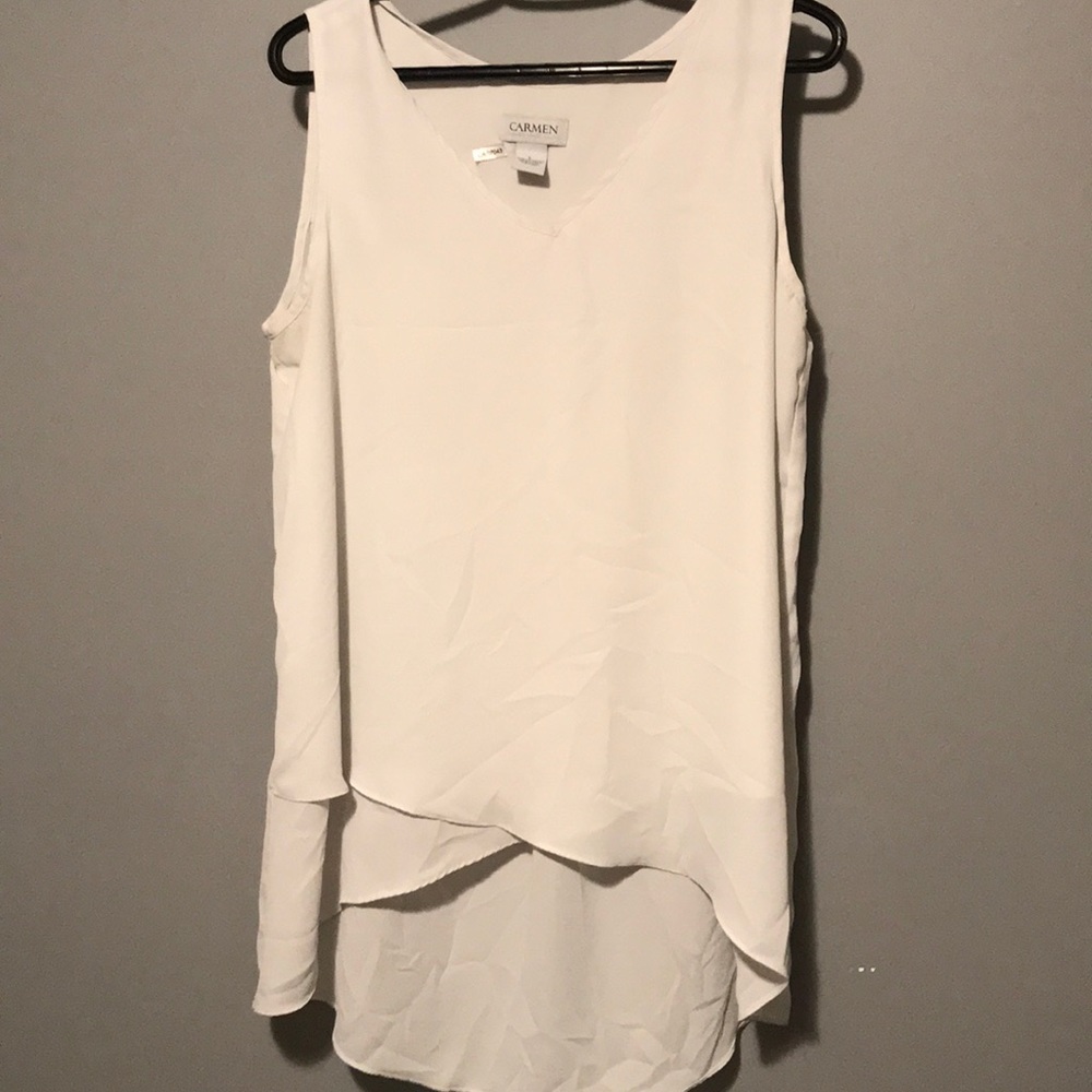 White blouse tank